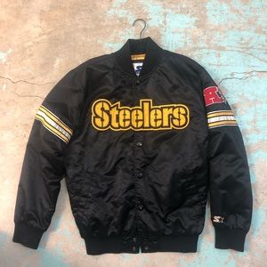 Vintage Steelers Starter Bomber Jacket